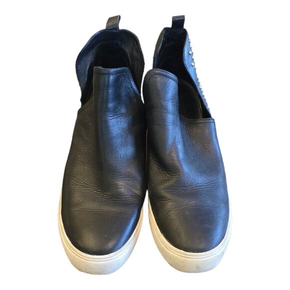 Steven By Steve‎ Madden Women's CHLOEY Sneaker, Black Leather, Size  8.5 - Picture 7 of 9